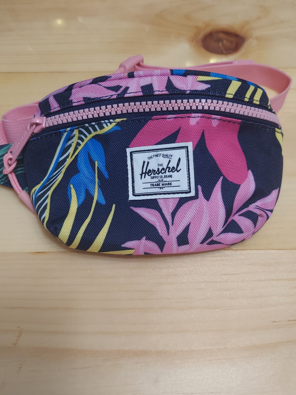 Herschel Pink Floral Mini Waist Bag